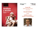 Ricardo Parellada firma «Análisis y acción»