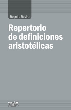 Repertorio de definiciones aristotélicas Repertorio de definiciones aristotélicas